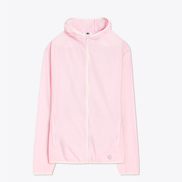 Tory Burch Jackets & Blazers - Tory Burch | Tory Sport Cotton Pink NYLON PACKABLE JACKET Size Medium